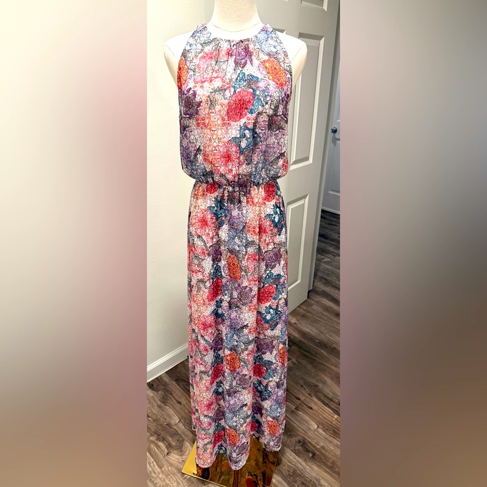 H&M Floral Print Maxi Dress – Size 6
